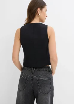 New Chaleco corto de traje Mujer Esenciales|Chaquetas Y Abrigos