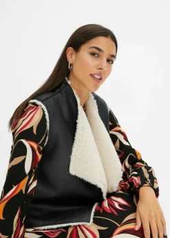 Discount Chaleco de borrego sintético Mujer Chaquetas Y Abrigos