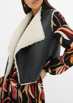 Discount Chaleco de borrego sintético Mujer Chaquetas Y Abrigos