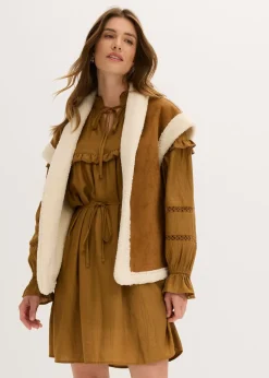 Sale Chaleco de borrego sintético Mujer Chaquetas Y Abrigos