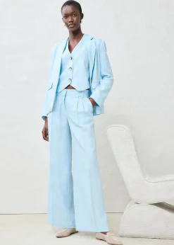 Hot Chaleco de lino puro Mujer Premium|Chaquetas Y Abrigos