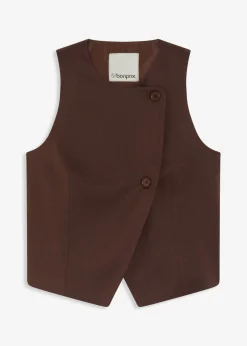Discount Chaleco de mezcla de viscosa fluida Mujer Chaquetas Y Abrigos