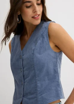 Chaleco de pana Mujer Chaquetas Y Abrigos