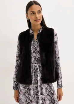 Clearance Chaleco de pelo sintético Mujer Chaquetas Y Abrigos