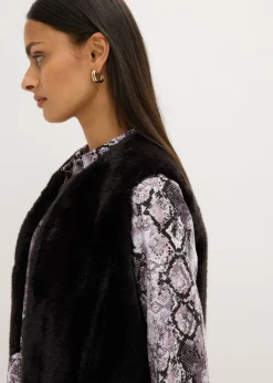 Clearance Chaleco de pelo sintético Mujer Chaquetas Y Abrigos