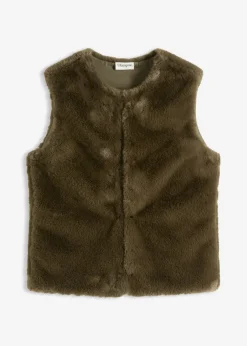 Outlet Chaleco de pelo sintético Mujer Chaquetas Y Abrigos