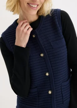 Best Chaleco de punto con contenido de viscosa Mujer Chaquetas Y Abrigos|Ropa De Punto