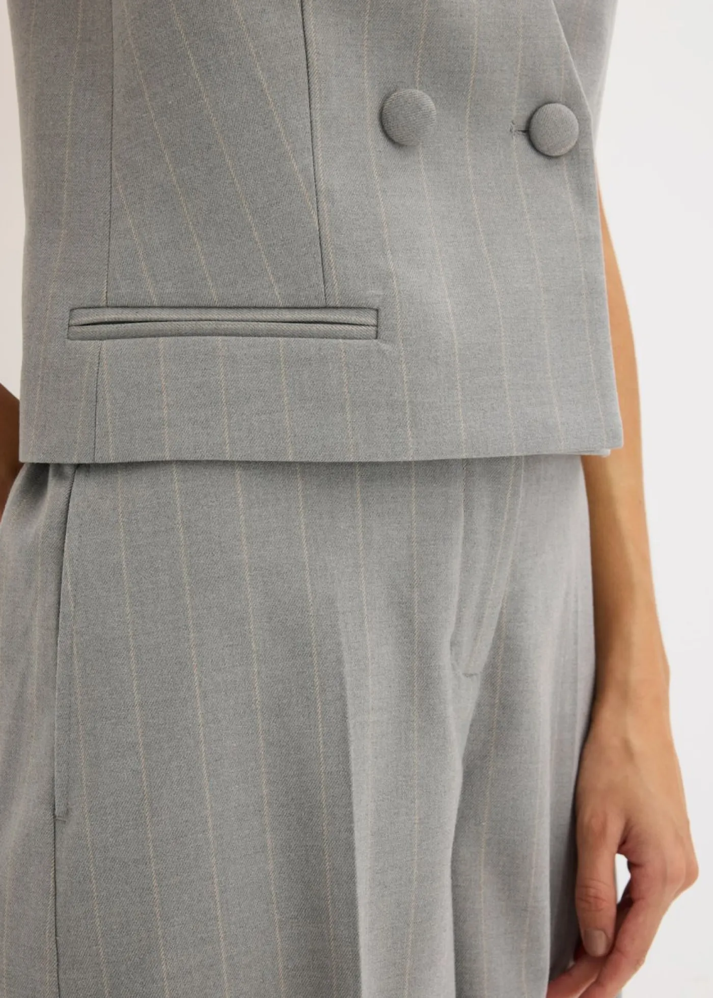 Clearance Chaleco de traje de raya diplomática Mujer Chaquetas Y Abrigos