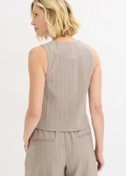 Outlet Chaleco de traje de raya diplomática Mujer Chaquetas Y Abrigos