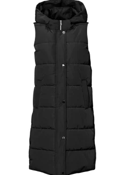 Outlet Chaleco guateado con capucha Mujer Chaquetas Y Abrigos