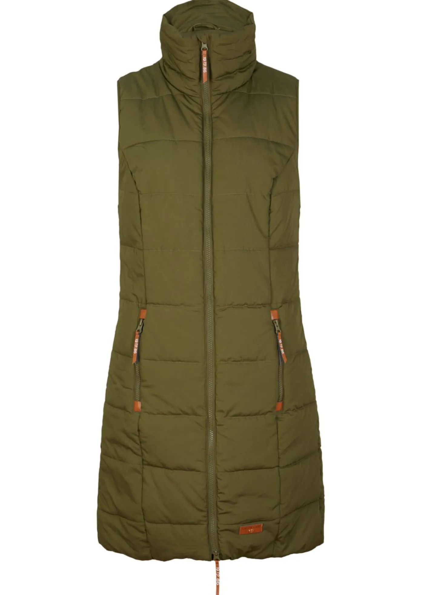 Online Chaleco largo con cuello alto Mujer Chaquetas Y Abrigos