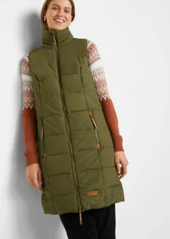 Online Chaleco largo con cuello alto Mujer Chaquetas Y Abrigos