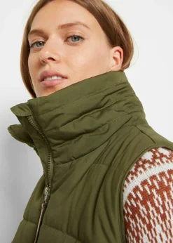 Online Chaleco largo con cuello alto Mujer Chaquetas Y Abrigos