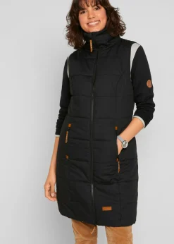 Clearance Chaleco largo con cuello alto Mujer Chaquetas Y Abrigos