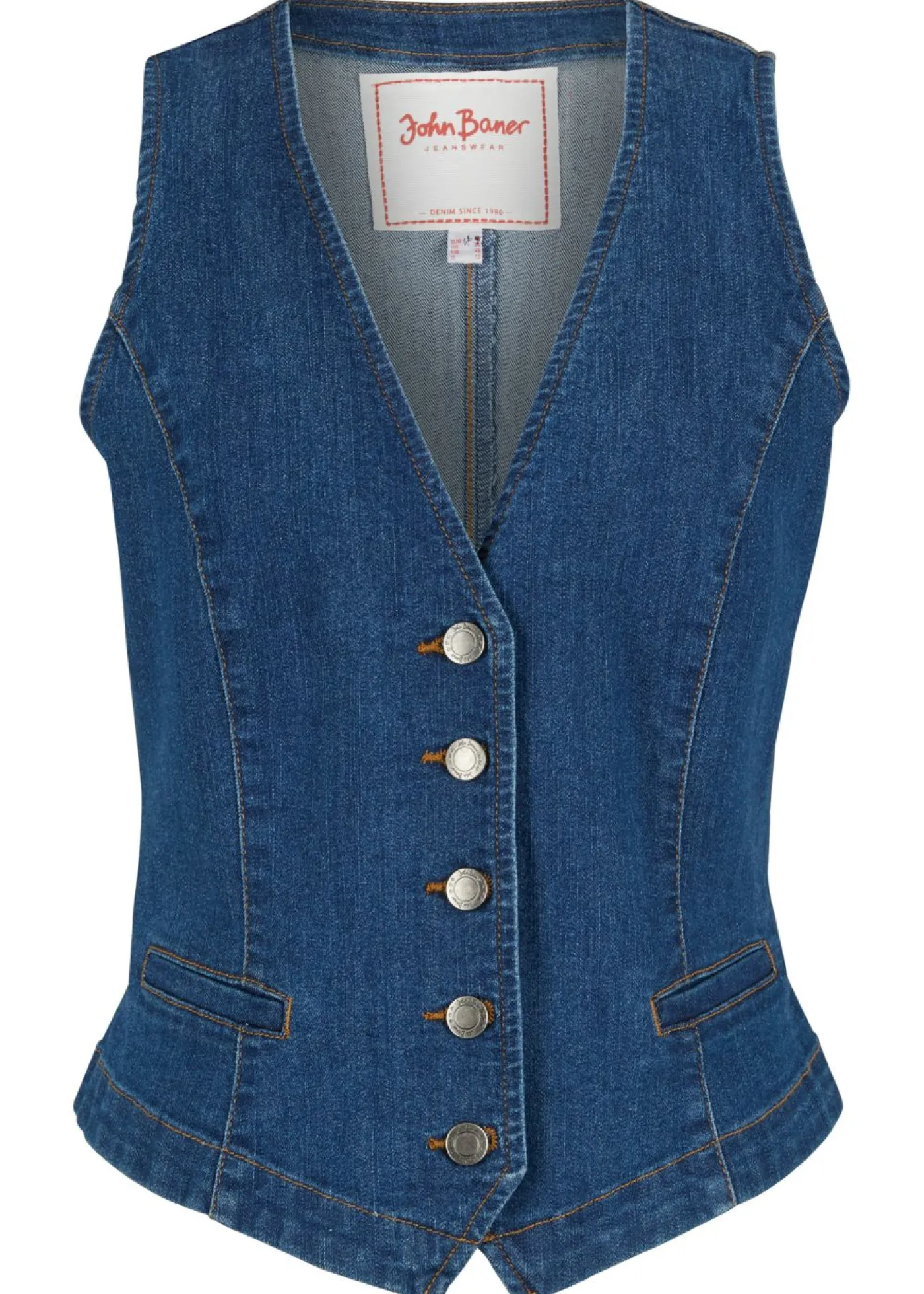 New Chaleco vaquero elástico Mujer Chaquetas Y Abrigos