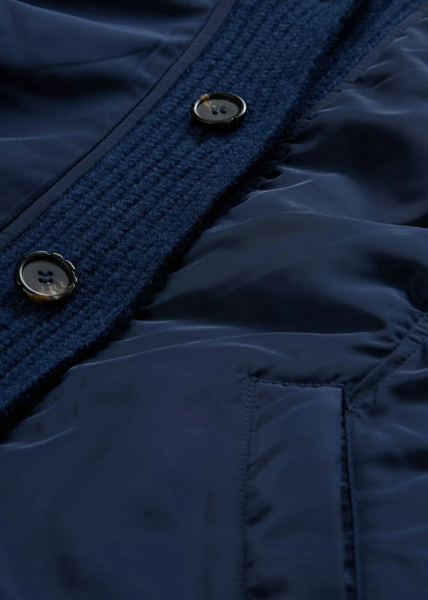 Hot Chaqueta acolchada con puños de punto Mujer Chaquetas Y Abrigos