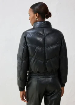 Clearance Chaqueta acolchada de napa de cordero Mujer Premium|Chaquetas Y Abrigos