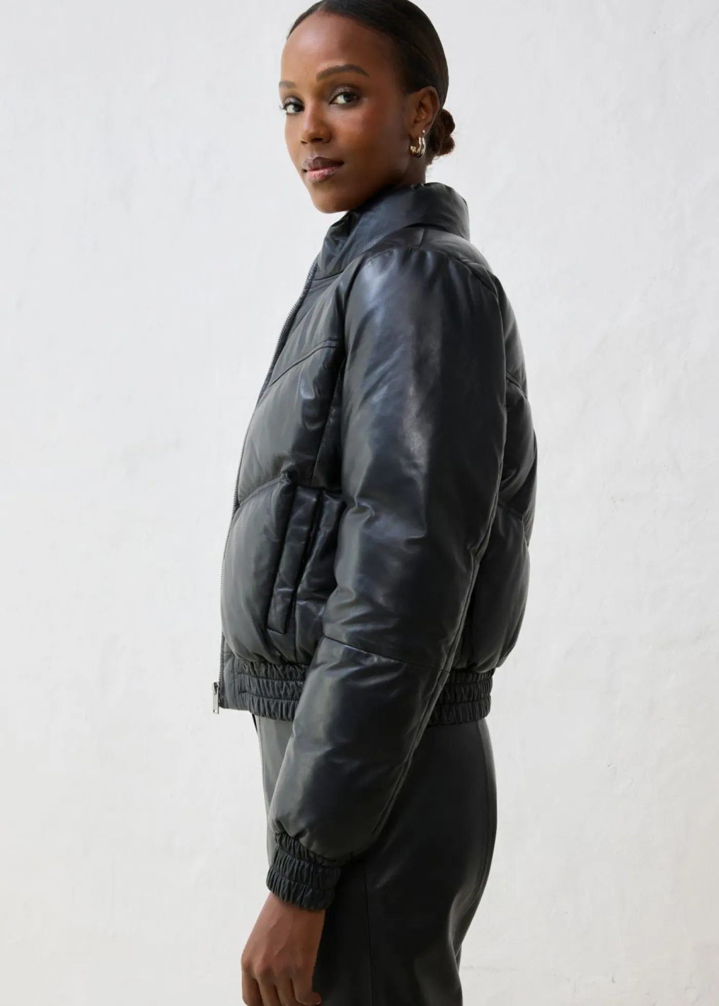 Clearance Chaqueta acolchada de napa de cordero Mujer Premium|Chaquetas Y Abrigos