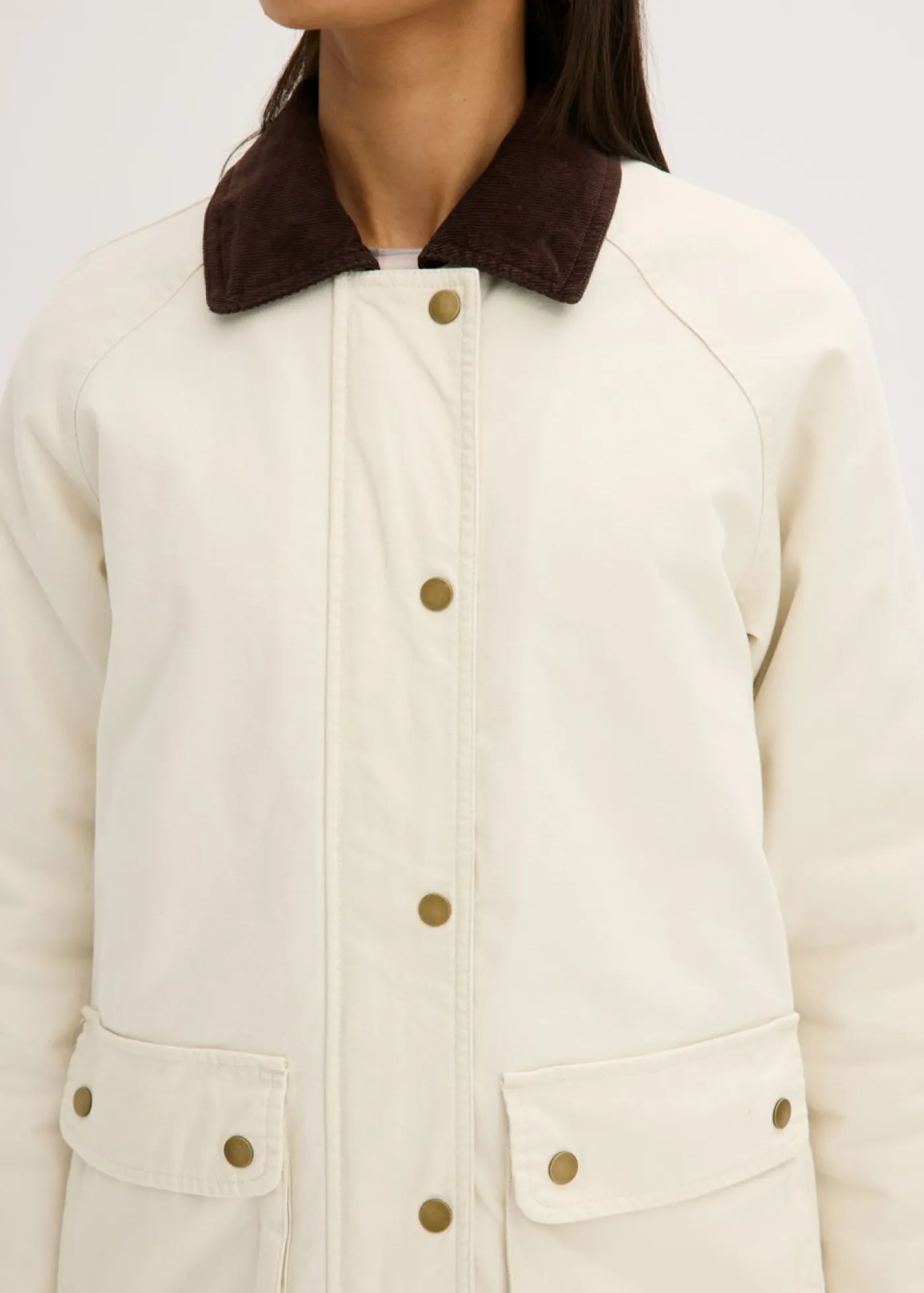 Chaqueta acolchada de sarga Mujer Chaquetas Y Abrigos