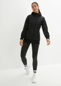 Hot Chaqueta acolchada híbrida con mezcla de materiales, repelente al agua Mujer Ropa Para El Aire Libre|Ropa Deportiva