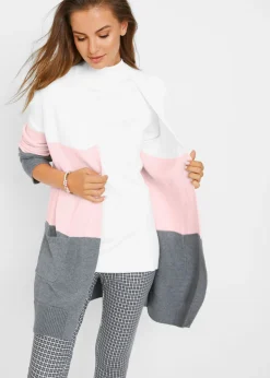 Chaqueta ancha de punto con manga larga Mujer Jerséis|Ropa De Punto
