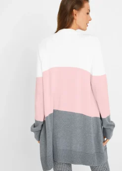 Chaqueta ancha de punto con manga larga Mujer Jerséis|Ropa De Punto