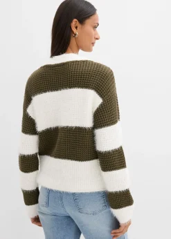 Online Chaqueta ancha de punto grueso Mujer Jerséis|Novedades