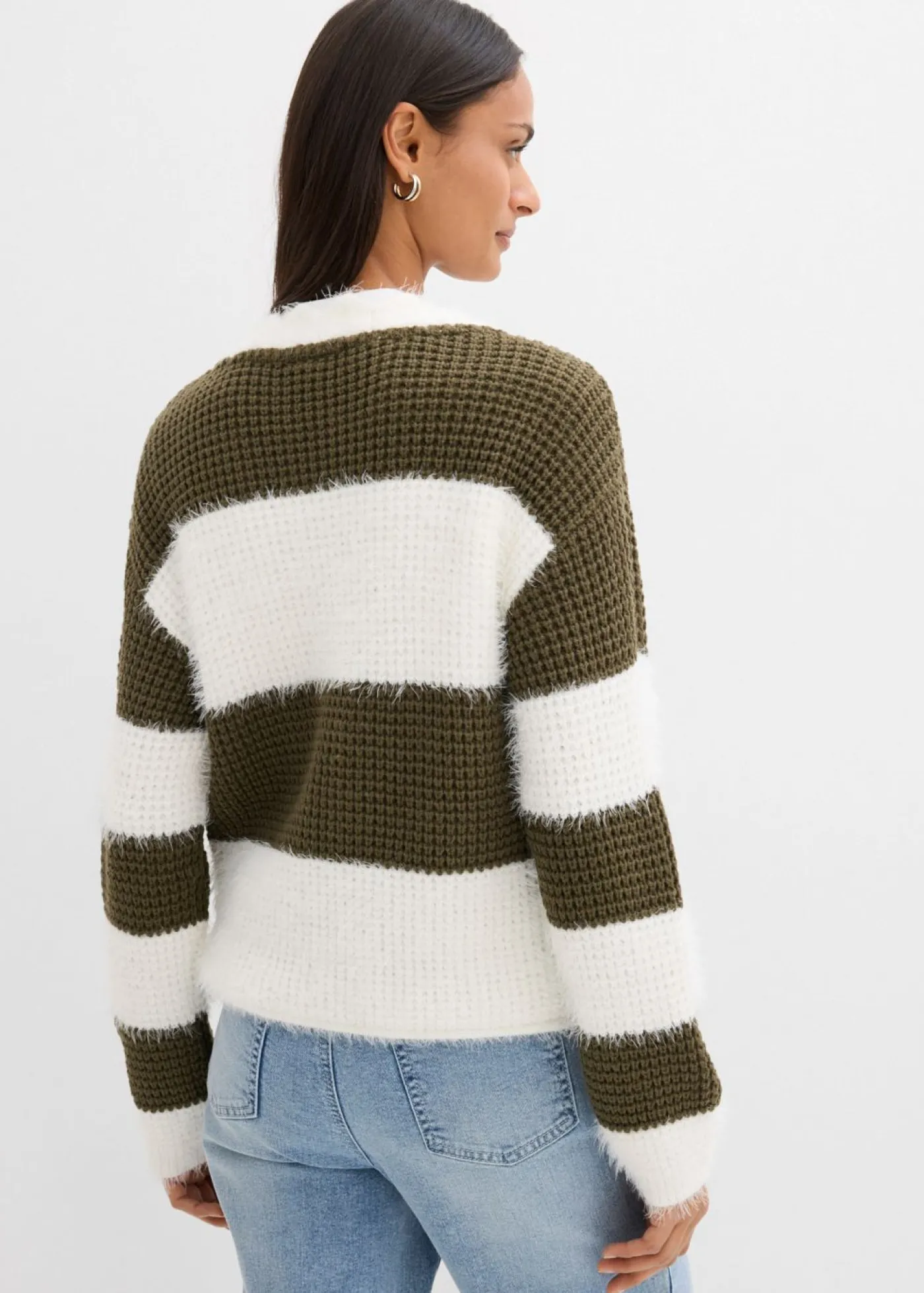 Online Chaqueta ancha de punto grueso Mujer Jerséis|Novedades