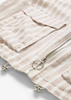 Chaqueta bomber con aspecto de lino Mujer Chaquetas Y Abrigos