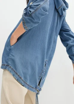Best Chaqueta camisera con lino refrescante Mujer Chaquetas Y Abrigos