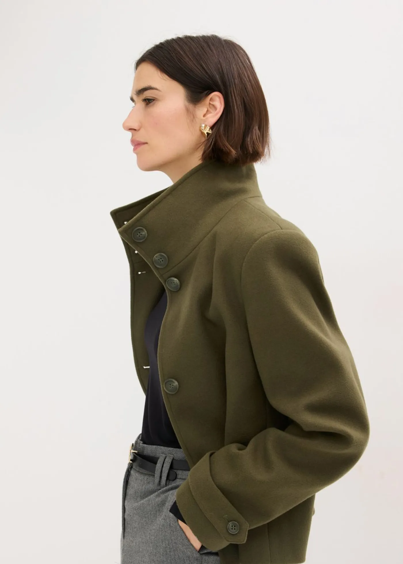 Discount Chaqueta con aspecto de lana Mujer Chaquetas Y Abrigos