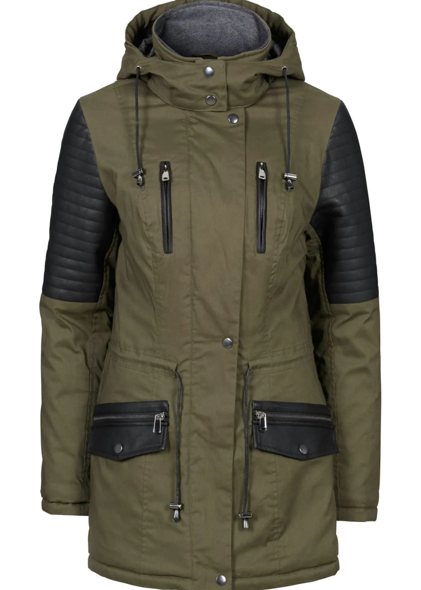 Chaqueta con insertos de piel sintética Mujer Chaquetas Y Abrigos