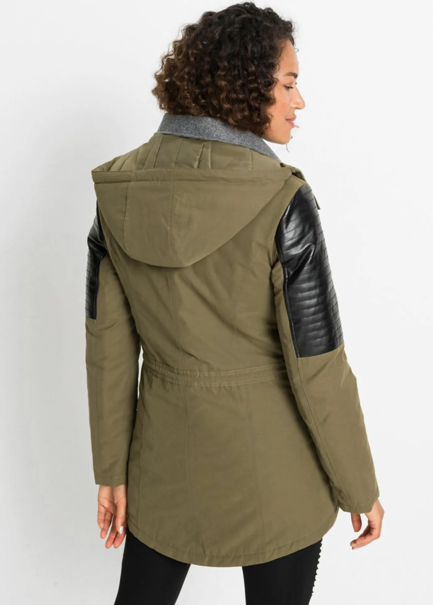 Chaqueta con insertos de piel sintética Mujer Chaquetas Y Abrigos