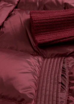 Best Chaqueta con plumón reciclado y mangas de punto Mujer Premium|Chaquetas Y Abrigos