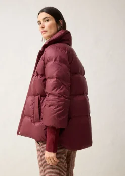 Best Chaqueta con plumón reciclado y mangas de punto Mujer Premium|Chaquetas Y Abrigos