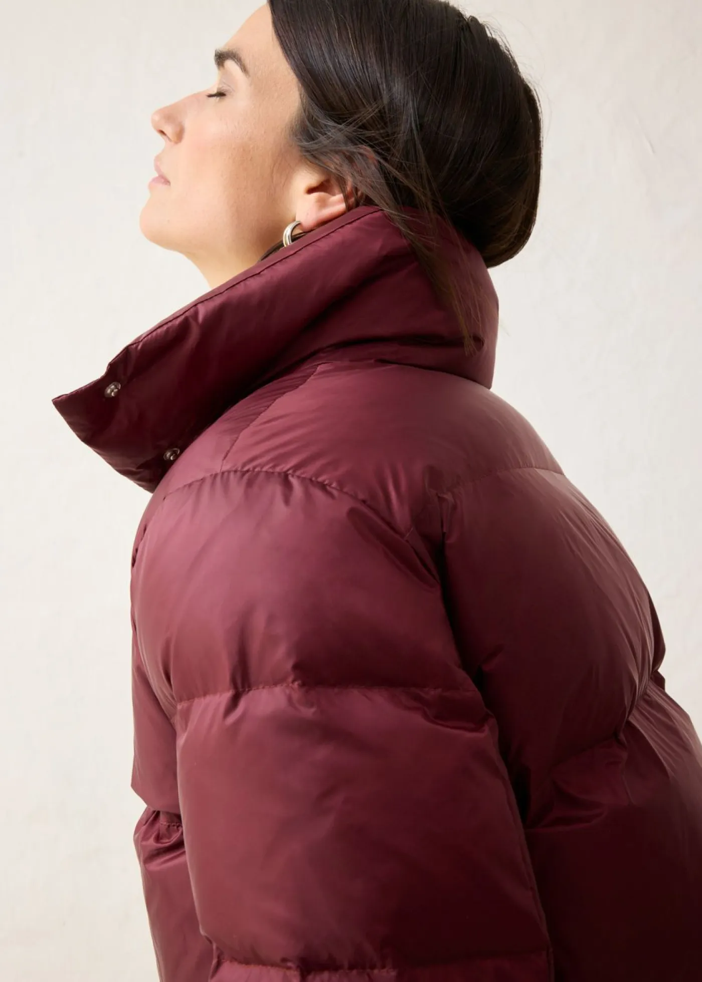 Best Chaqueta con plumón reciclado y mangas de punto Mujer Premium|Chaquetas Y Abrigos