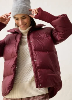 Best Chaqueta con plumón reciclado y mangas de punto Mujer Premium|Chaquetas Y Abrigos
