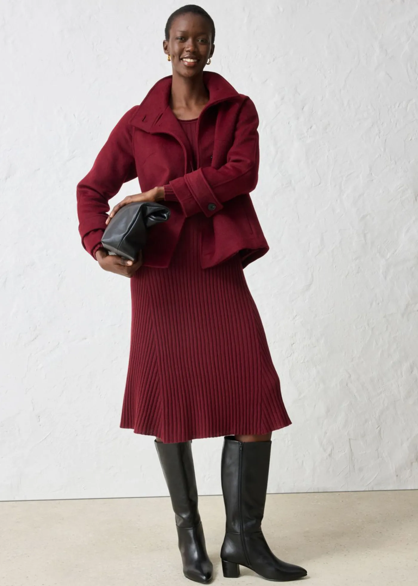Chaqueta con suave contenido de lana Mujer Premium|Chaquetas Y Abrigos