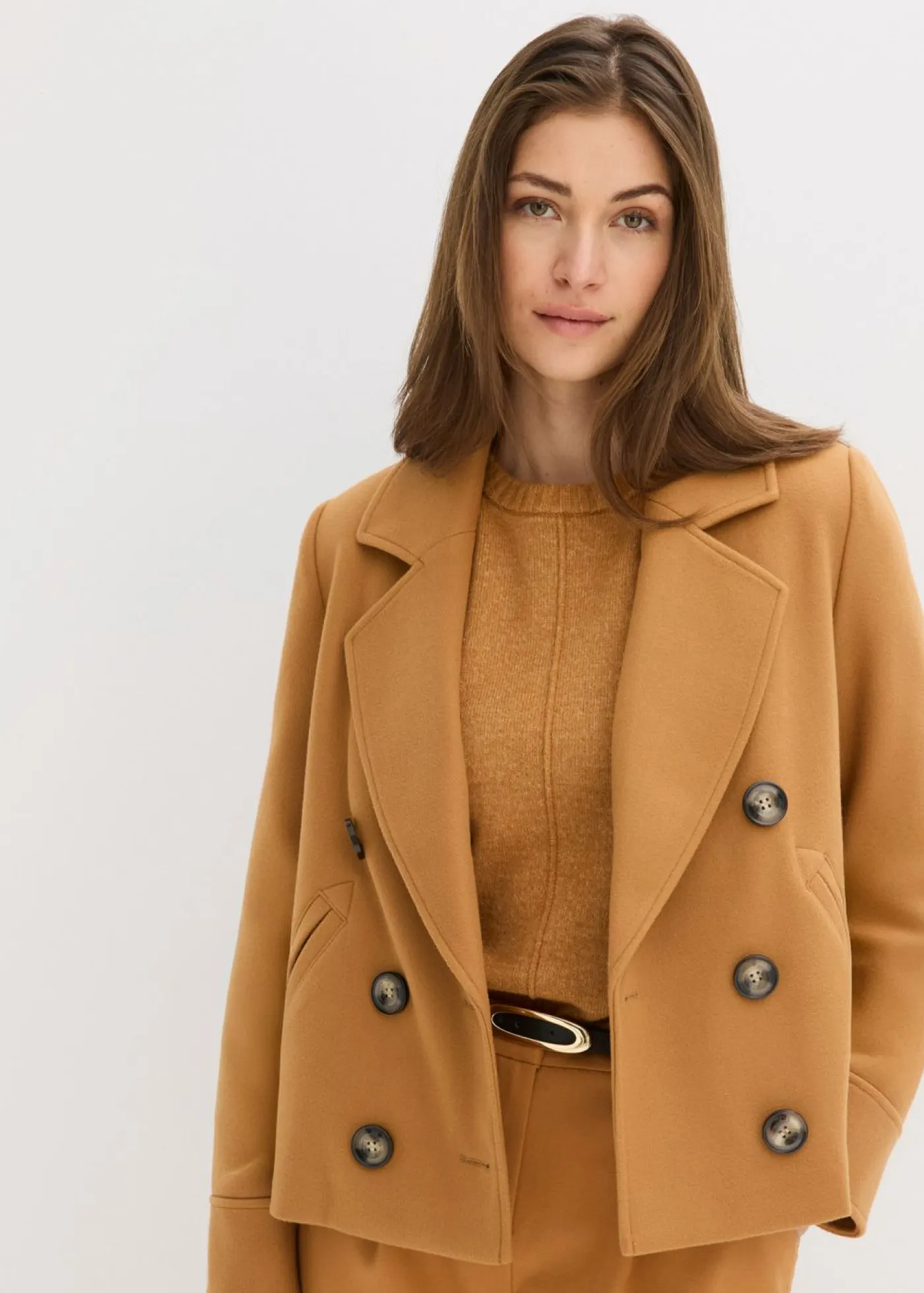 Online Chaqueta corta con aspecto de lana Mujer Chaquetas Y Abrigos