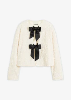 Clearance Chaqueta corta de lentejuelas Mujer Chaquetas Y Abrigos