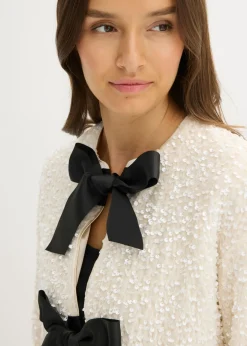 Clearance Chaqueta corta de lentejuelas Mujer Chaquetas Y Abrigos