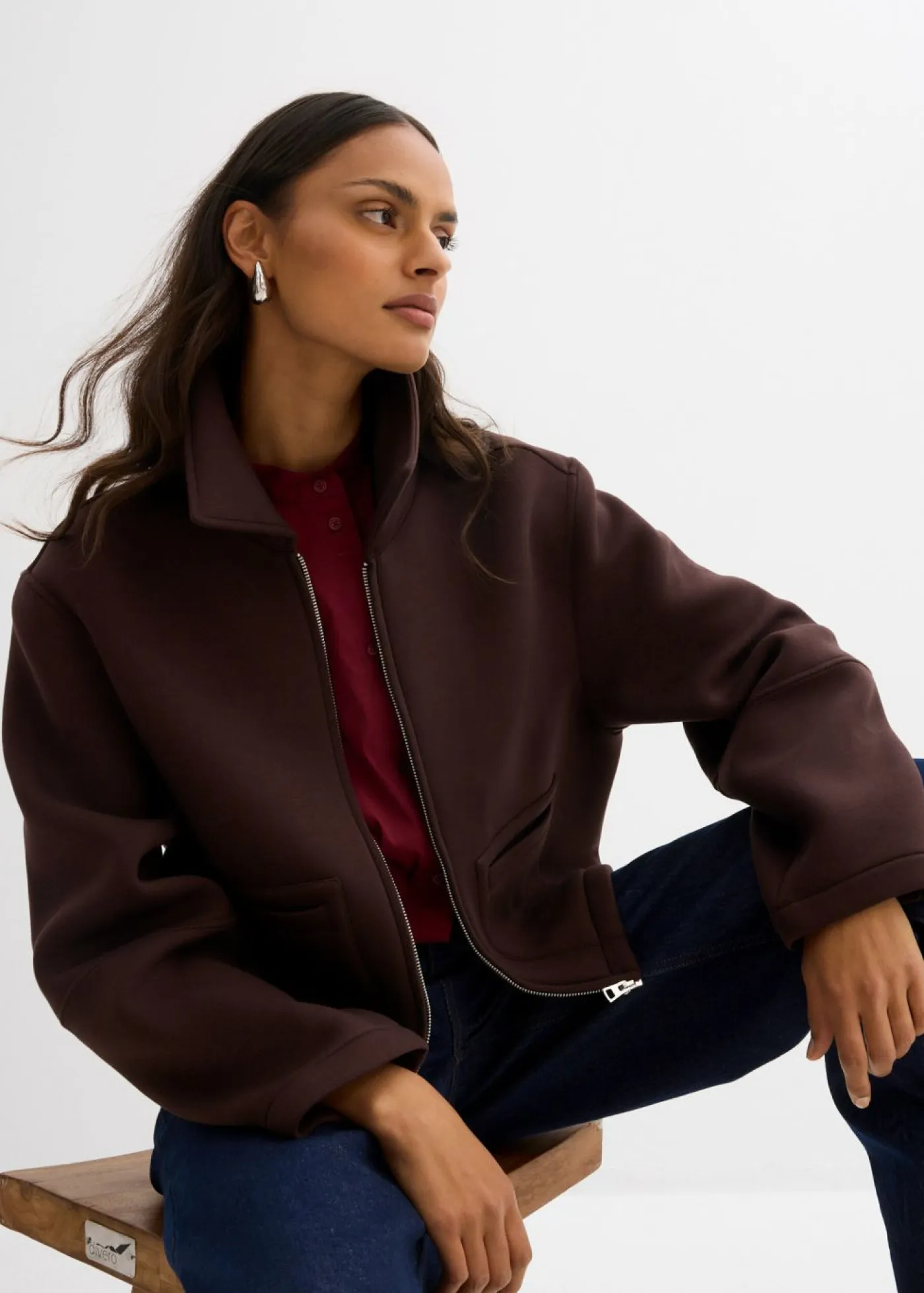 Chaqueta corta de neopreno Mujer Esenciales|Chaquetas Y Abrigos