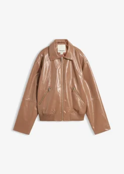 Online Chaqueta corta de piel sintética Mujer Chaquetas Y Abrigos|Novedades