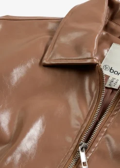 Online Chaqueta corta de piel sintética Mujer Chaquetas Y Abrigos|Novedades