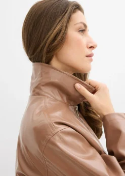 Online Chaqueta corta de piel sintética Mujer Chaquetas Y Abrigos|Novedades