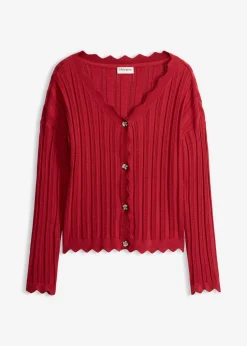 Best Chaqueta corta de punto ajour Mujer Jerséis|Novedades