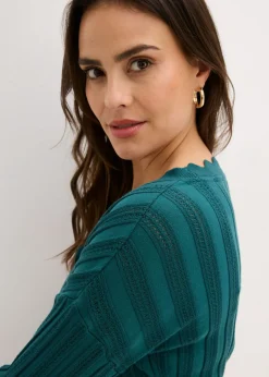 Discount Chaqueta corta de punto ajour Mujer Jerséis|Novedades