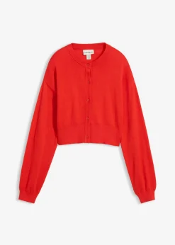 Sale Chaqueta corta de punto con contenido de seda Mujer Premium|Jerséis