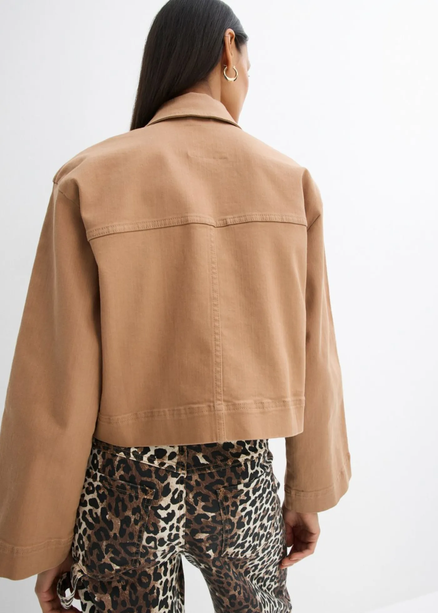 Hot Chaqueta corta de sarga Mujer Chaquetas Y Abrigos