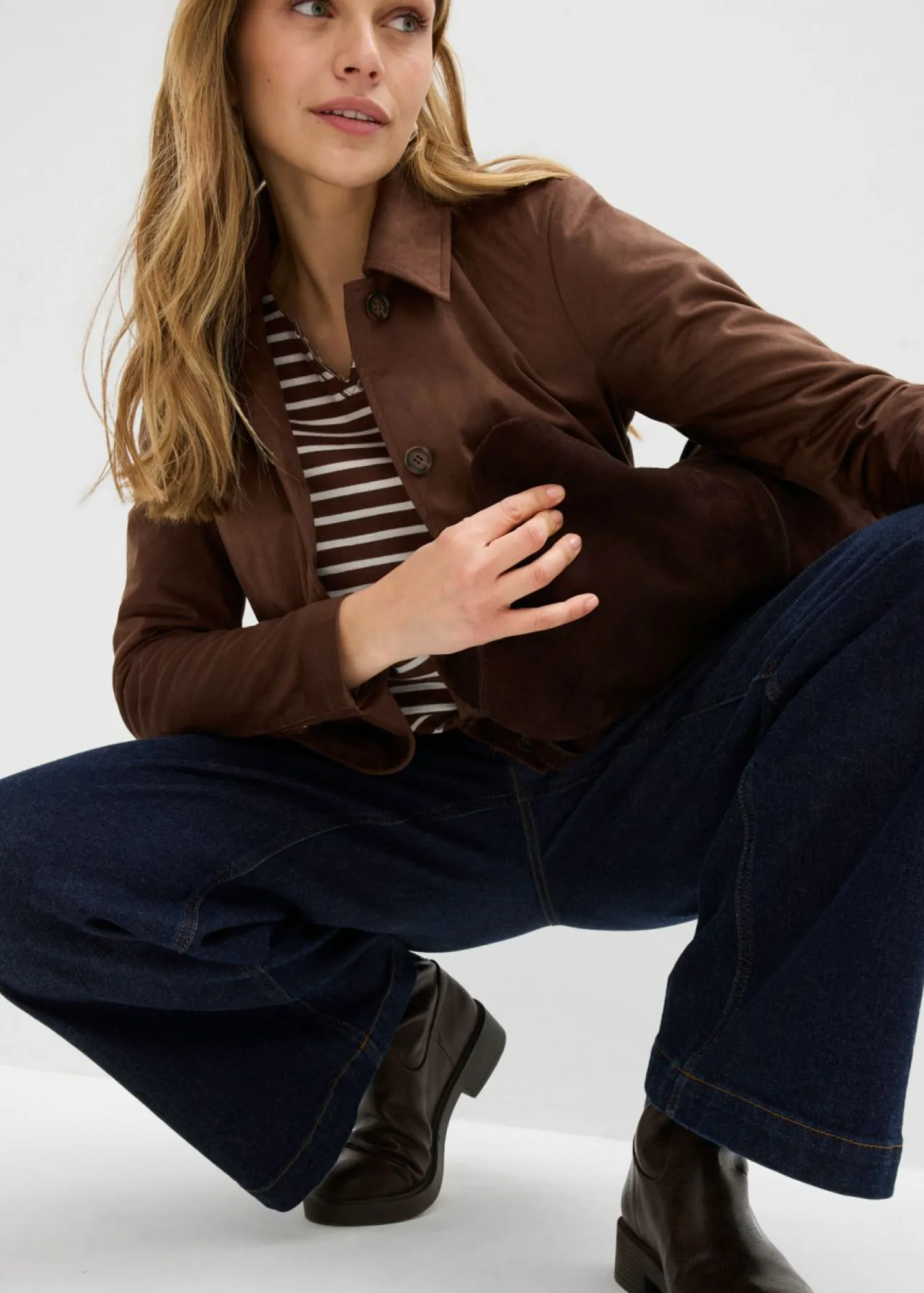 Chaqueta de ante sintético Mujer Chaquetas Y Abrigos